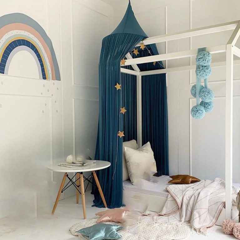 Sengehimmel mørkeblå